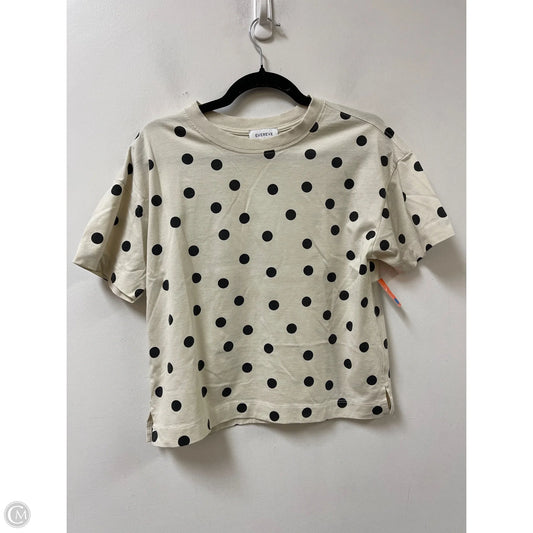 Top Short Sleeve By Evereve In Polkadot Pattern, Size: Xs