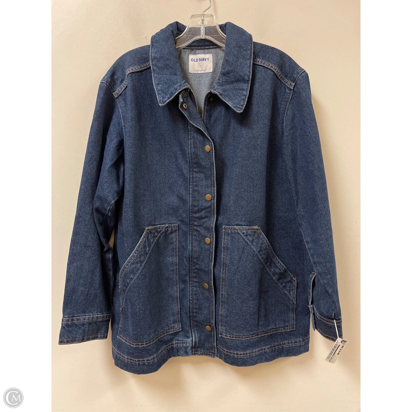 Jacket Denim By Old Navy In Blue Denim, Size: L