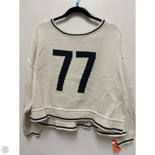 Sweater By American Eagle In Cream, Size: L