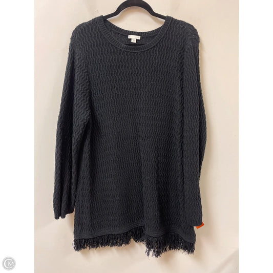 Tunic Long Sleeve By J. Jill In Black, Size: Xl