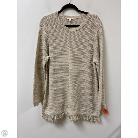 Tunic Long Sleeve By J. Jill In Cream, Size: Xl
