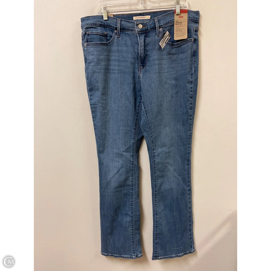 Jeans Boot Cut By Levis In Blue Denim, Size: 16