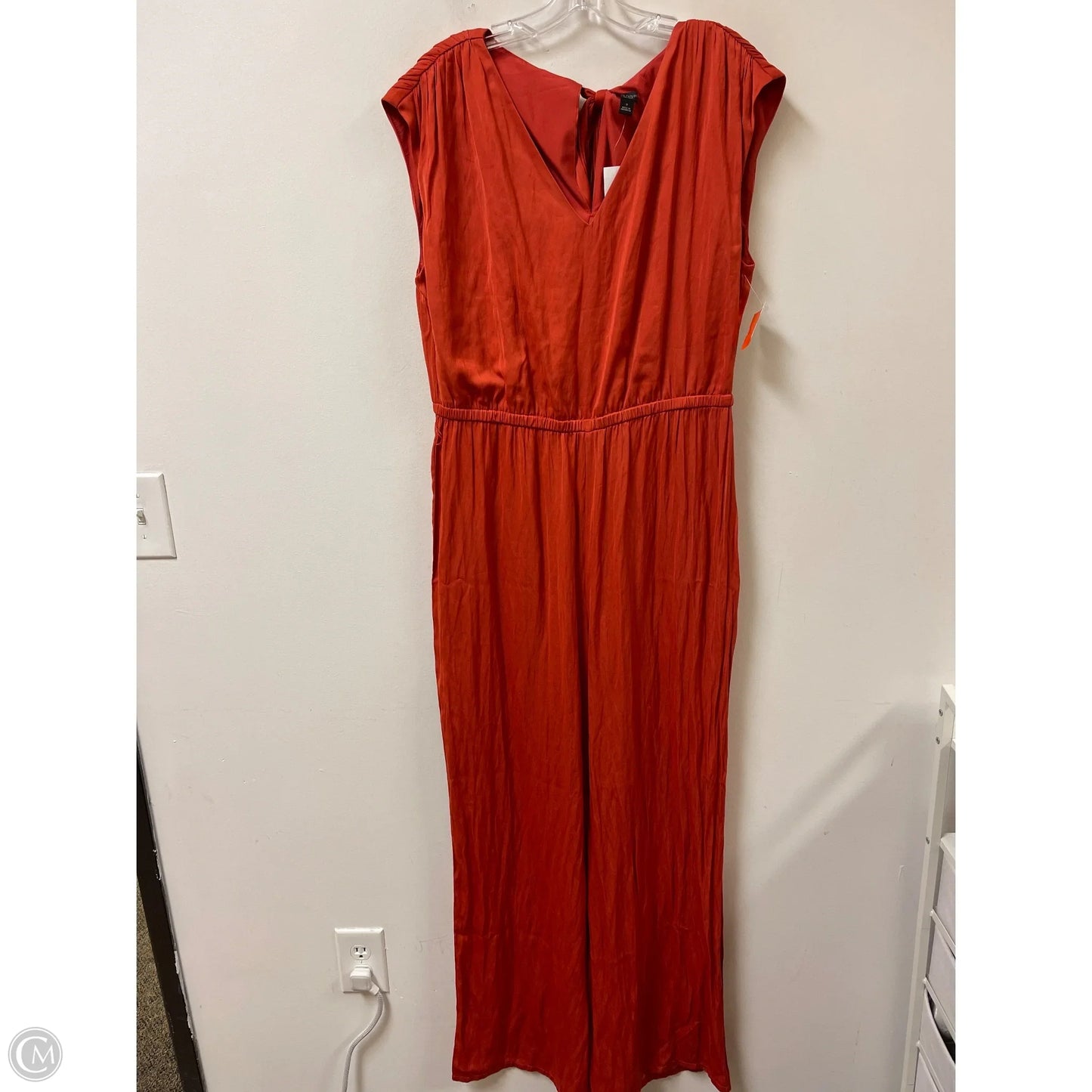 Jumpsuit By Ann Taylor In Orange, Size: L