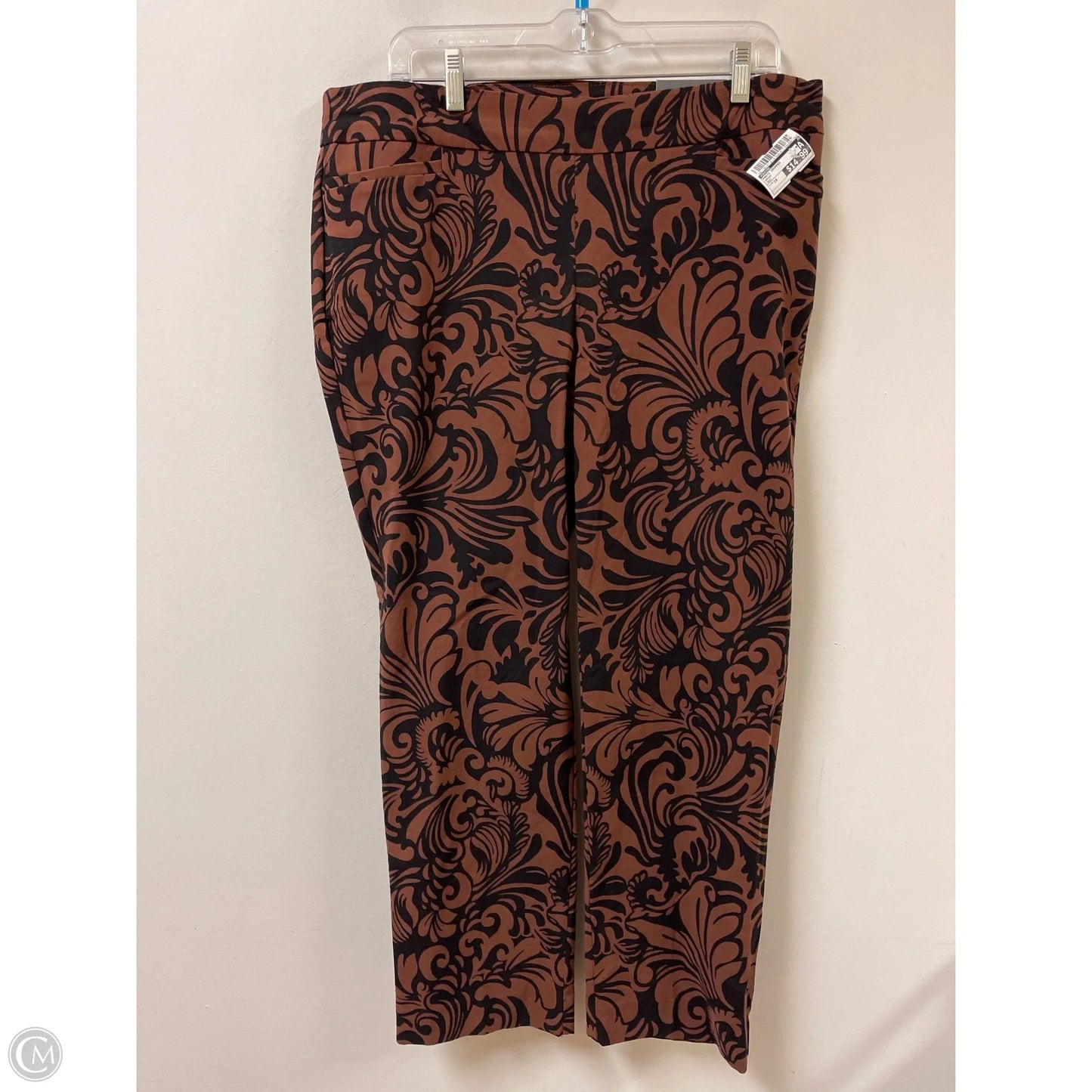 Pants Cropped By Chicos In Brown, Size: 14