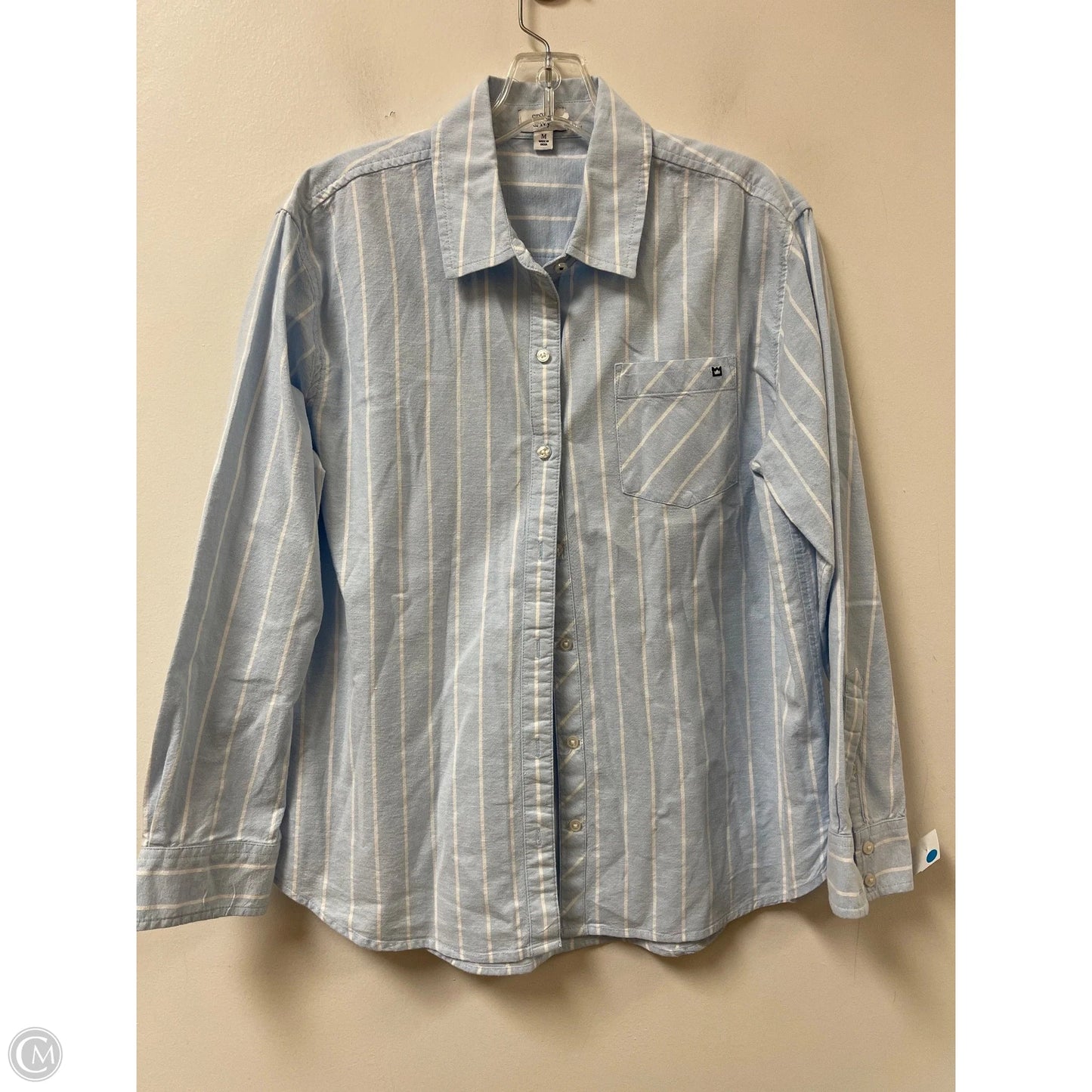 Blouse Long Sleeve By Crown And Ivy In Blue, Size: M