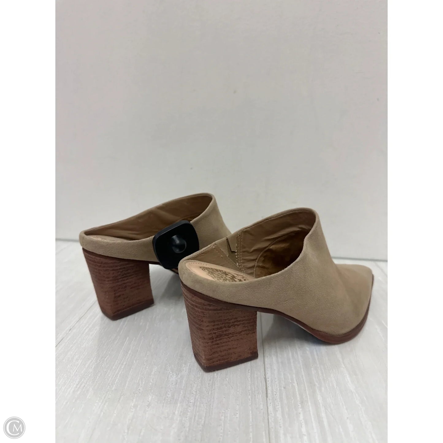 Boots Ankle Heels By Vince Camuto In Tan, Size: 8