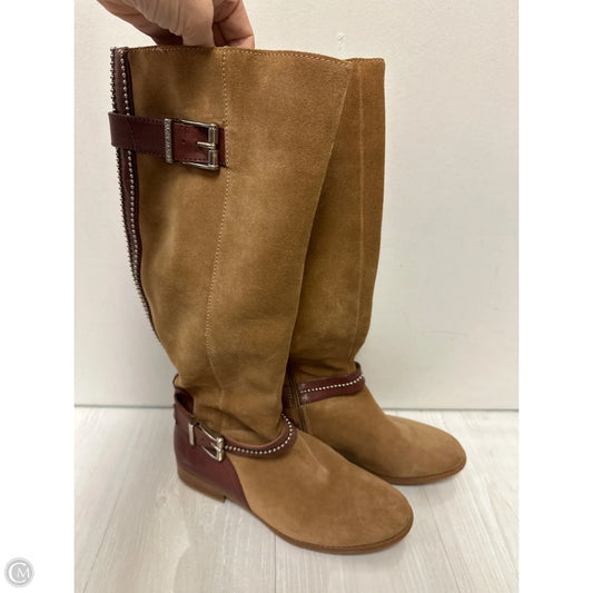 Boots Knee Heels By Alex Marie In Tan, Size: 9