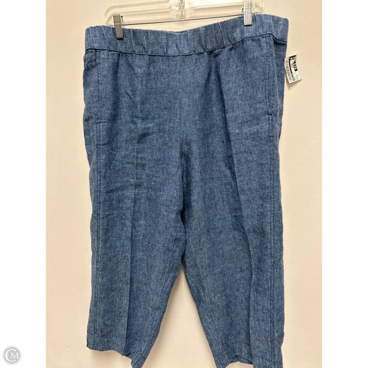 Pants Linen By Pure Jill In Navy, Size: 12