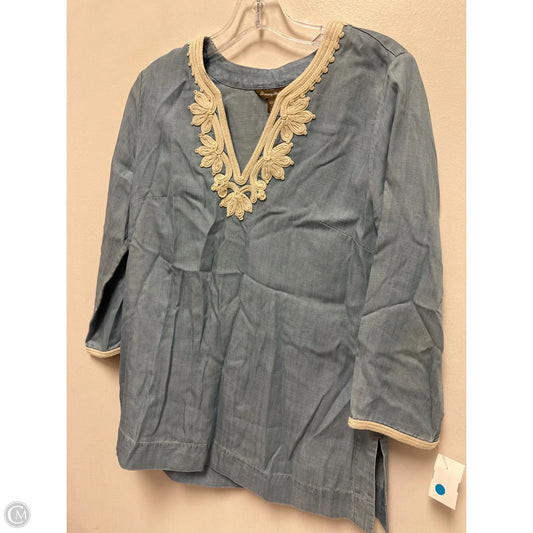 Top Long Sleeve By Tommy Bahama In Blue, Size: Xs