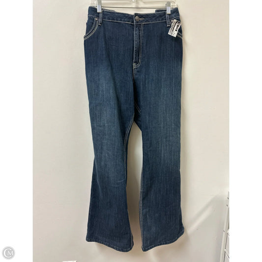 Jeans Wide Leg By Avenue In Blue Denim, Size: 26