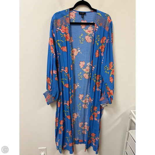 Kimono By Jessica Simpson In Blue, Size: 3x