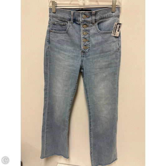 Jeans Boot Cut By Express In Blue Denim, Size: 0