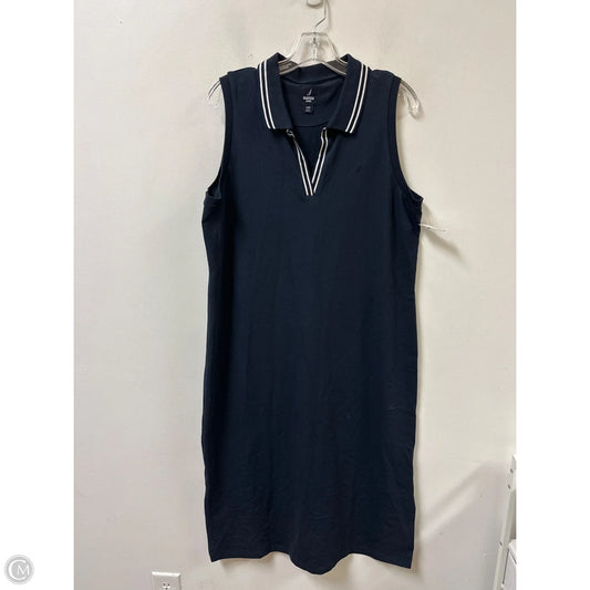Dress Casual Maxi By Nautica In Navy, Size: L