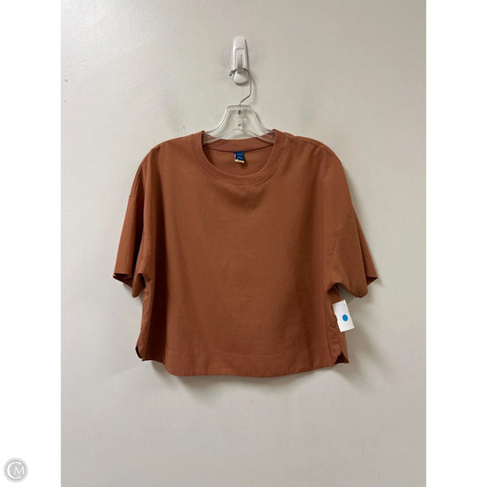 Athletic Top Short Sleeve By Old Navy In Orange, Size: S