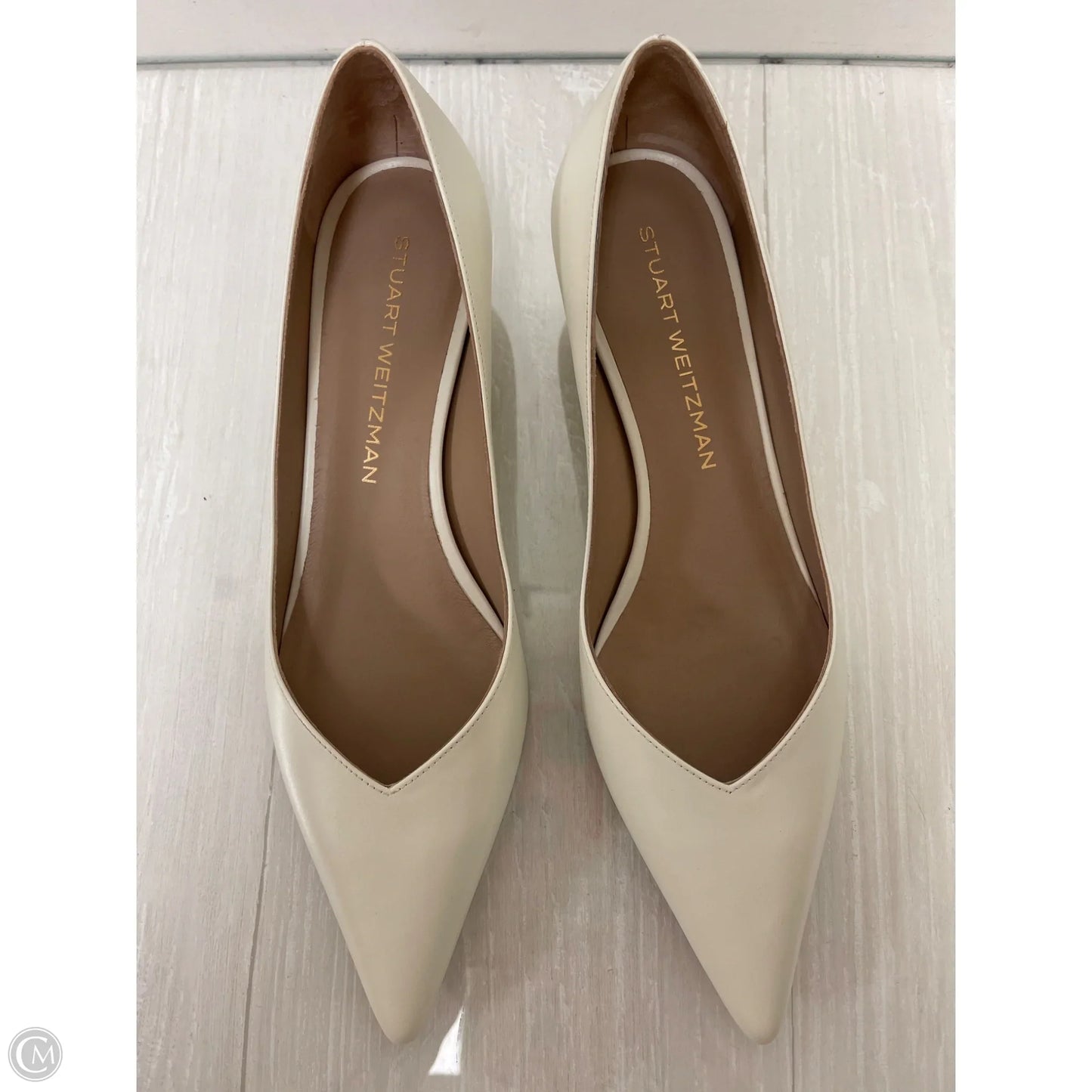 Shoes Designer By Stuart Weitzman In White, Size: 8