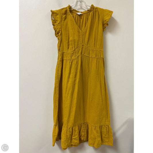 Dress Casual Maxi By Time And Tru In Yellow, Size: M