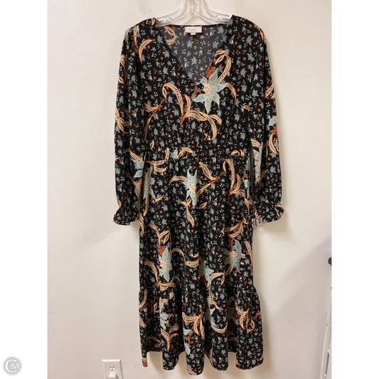 Dress Casual Maxi By Loft In Black, Size: S