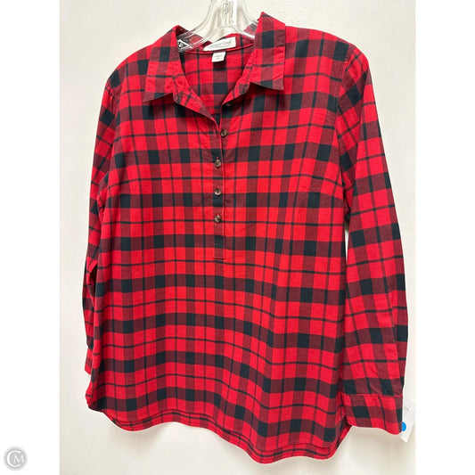 Top Long Sleeve By Coldwater Creek In Red, Size: Sp