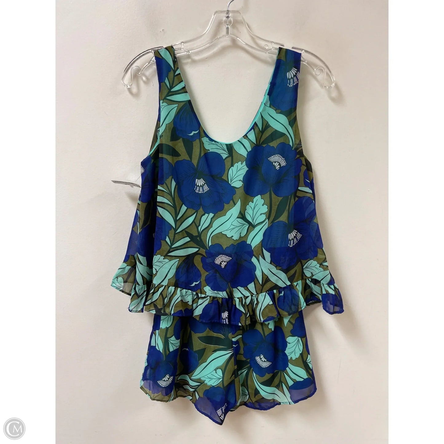 Romper By Judith March In Blue & Green, Size: S