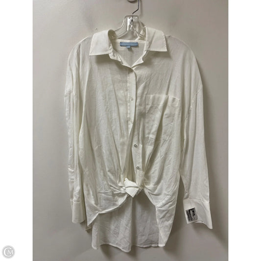 Blouse Long Sleeve By Antonio Melani In White, Size: M