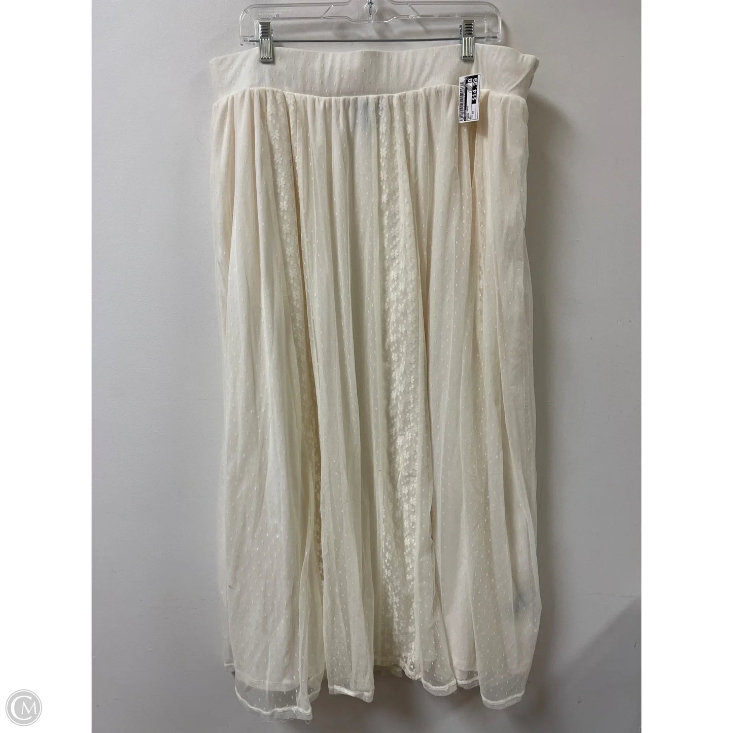 Skirt Maxi By Torrid In Cream, Size: 2x