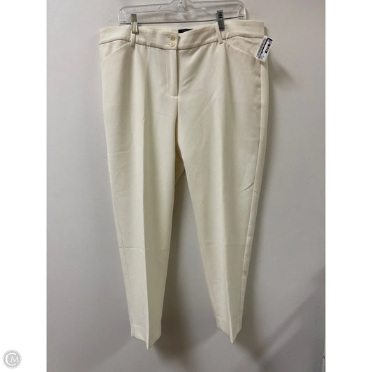 Pants Dress By Talbots In Cream, Size: 16
