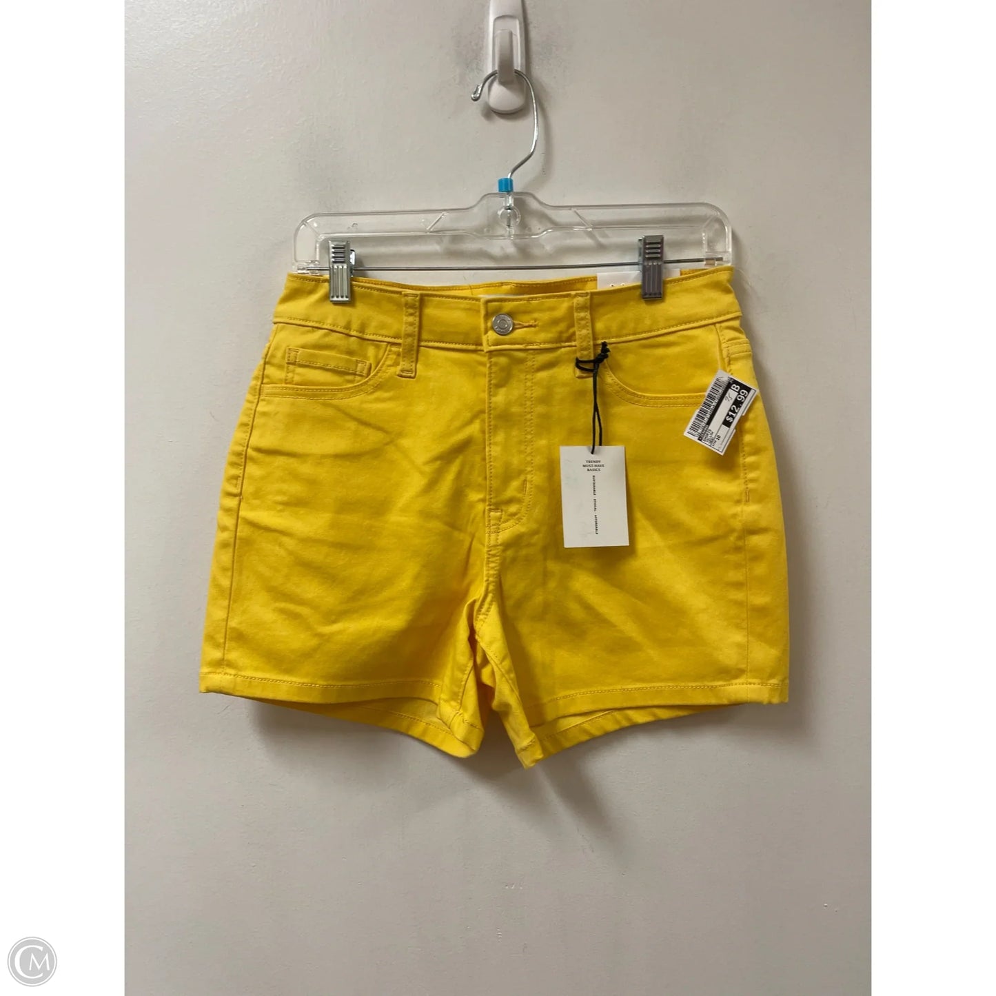 Shorts By Zenana In Yellow, Size: 10