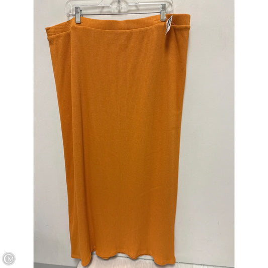 Skirt Midi By Old Navy In Yellow, Size: 2x
