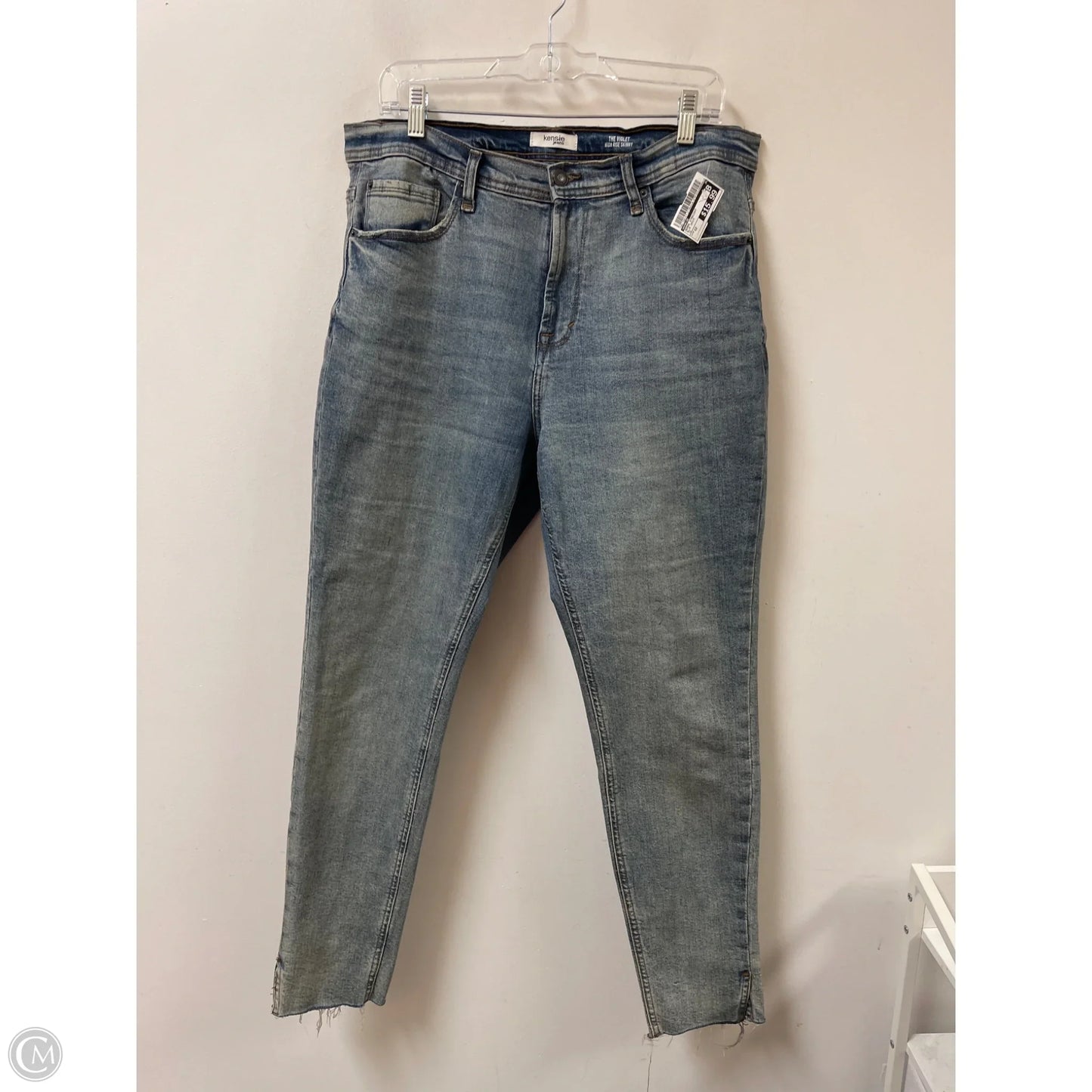 Jeans Straight By Kensie In Blue Denim, Size: 12