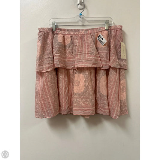 Skirt Mini & Short By Universal Thread In Pink, Size: 1x