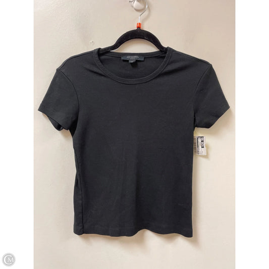 Top Short Sleeve Designer By All Saints In Black, Size: M