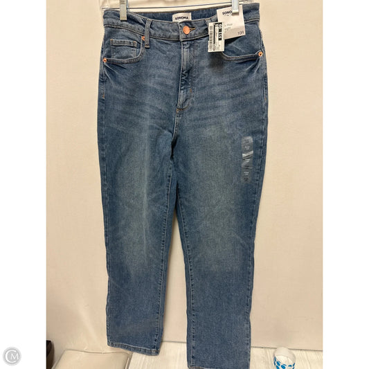 Jeans Straight By Sonoma In Blue Denim, Size: 10