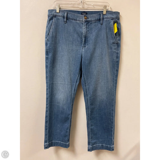Jeans Straight By J. Crew In Blue Denim, Size: 12