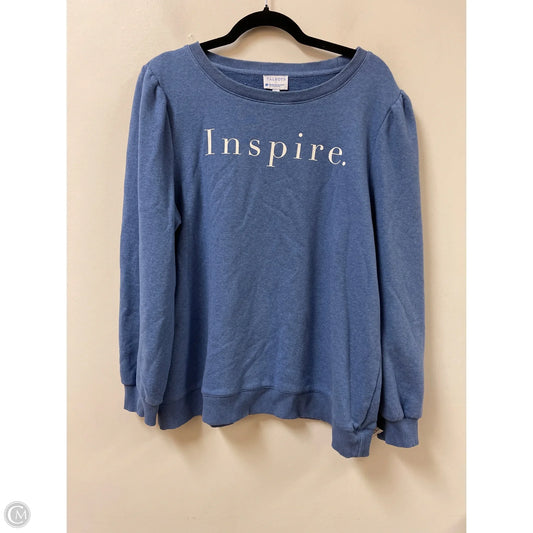 Sweater By Talbots In Blue, Size: Xl
