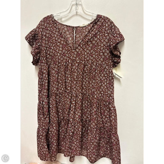 Dress Casual Short By Entro In Brown, Size: M