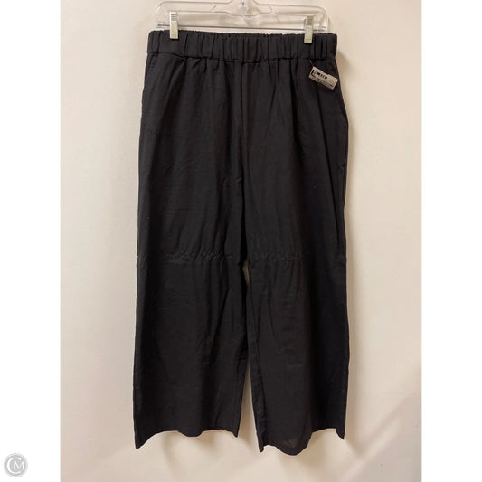 Pants Linen By Clothes Mentor In Black, Size: 14