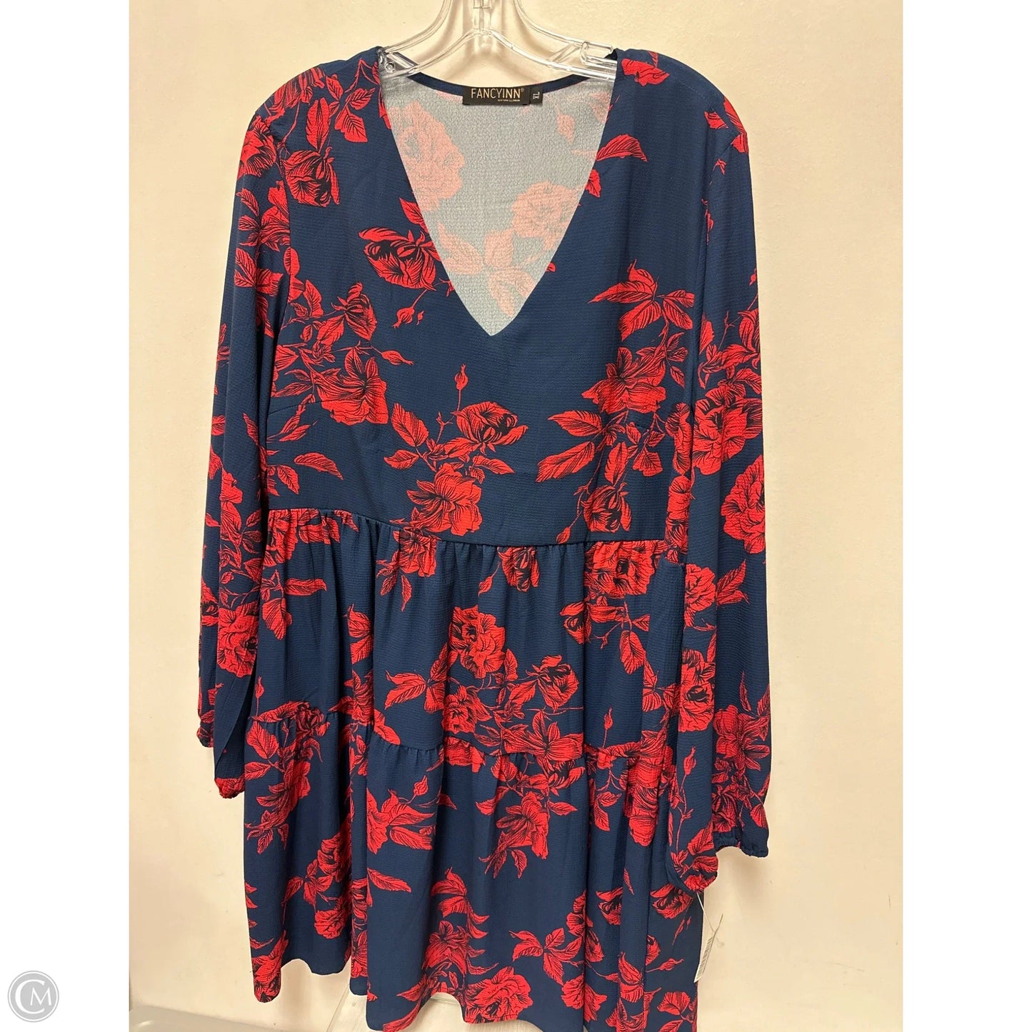 Dress Casual Midi By Clothes Mentor In Blue, Size: Xl