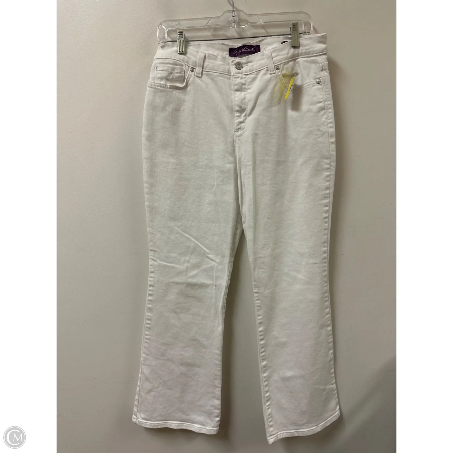 Jeans Flared By Gloria Vanderbilt In White, Size: 12