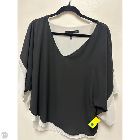 Top Short Sleeve By White House Black Market In Black, Size: S