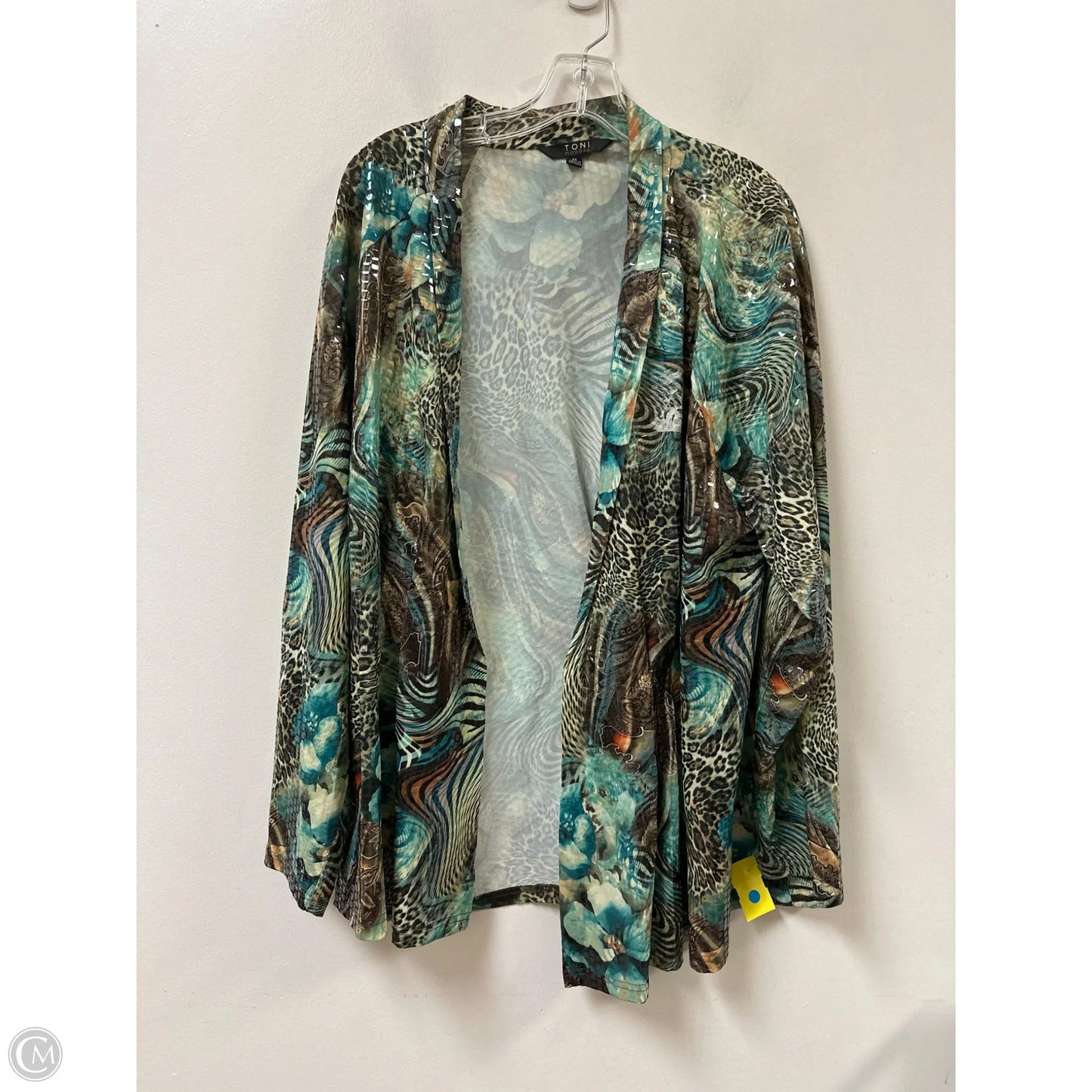 Blazer By Clothes Mentor In Green, Size: 3x