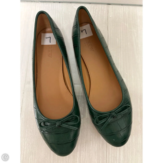 Shoes Flats By J. Crew In Green, Size: 7