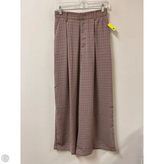 Pants Wide Leg By Clothes Mentor In Plaid Pattern, Size: S