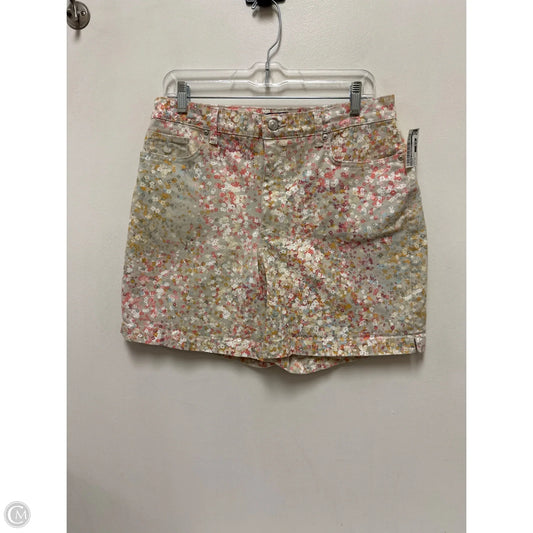 Shorts By Gloria Vanderbilt In Floral Print, Size: 10