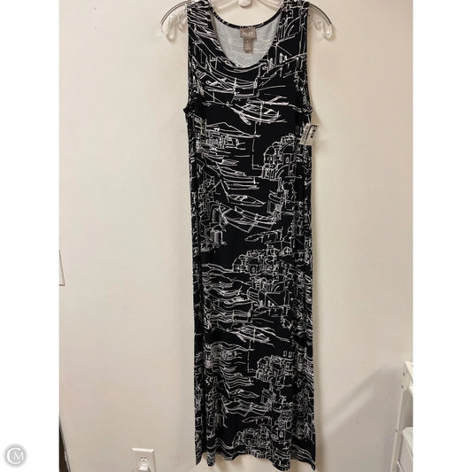 Dress Casual Maxi By Chicos In Black, Size: M