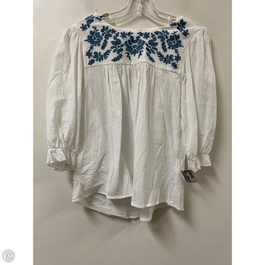 Top Long Sleeve By Umgee In White, Size: S