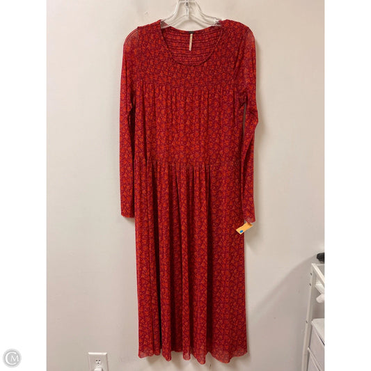 Dress Casual Maxi By Free People In Red, Size: S