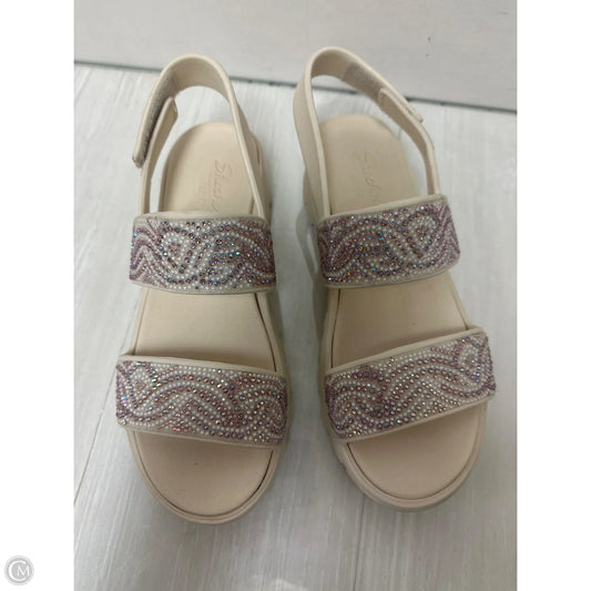 Sandals Flats By Skechers In White, Size: 8