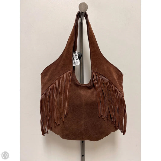 Handbag Leather By Lucky Brand, Size: Large