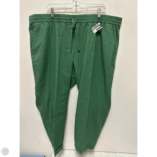 Pants Linen By J. Crew In Green, Size: 22