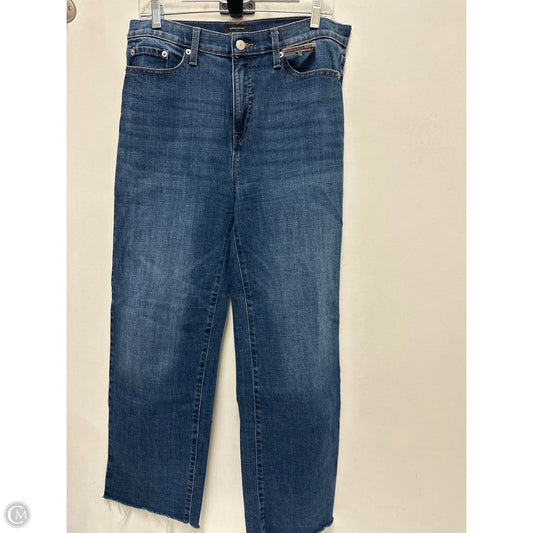 Jeans Straight By Banana Republic In Blue Denim, Size: 10